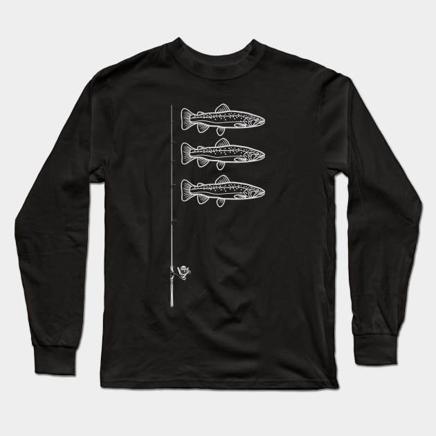 Trout Flag Long Sleeve T-Shirt by tocksickart